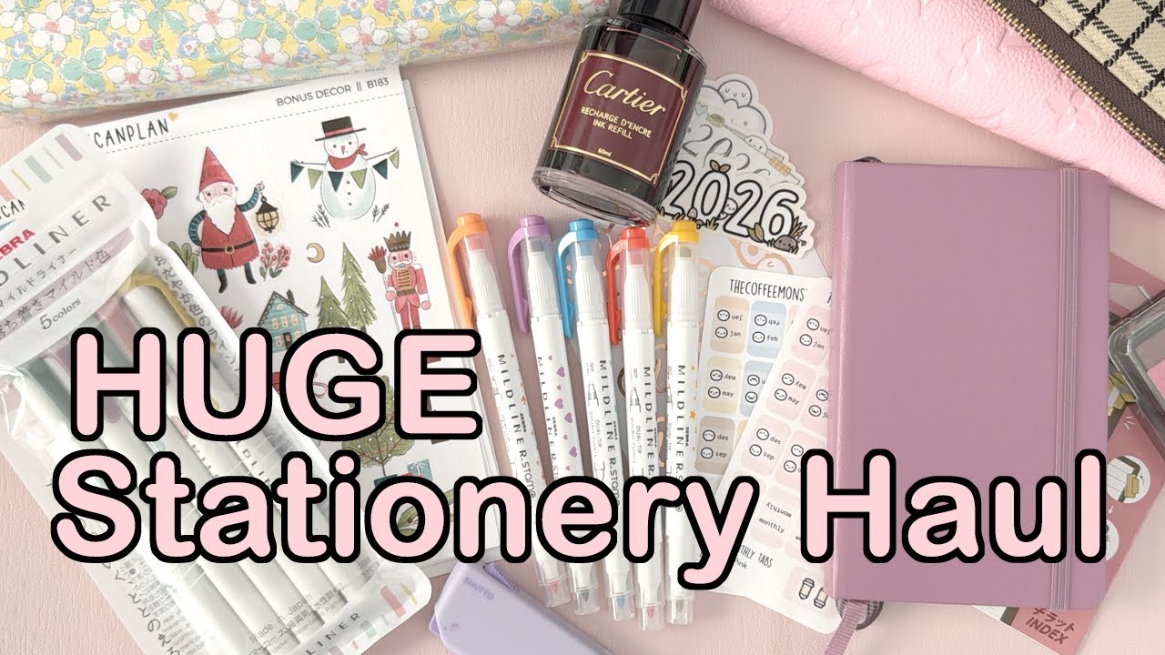 Huge Stationery Haul | JetPens, Little Craft Place, HanCanPlan, TheCoffeeMonsterzCo + Cartier Ink