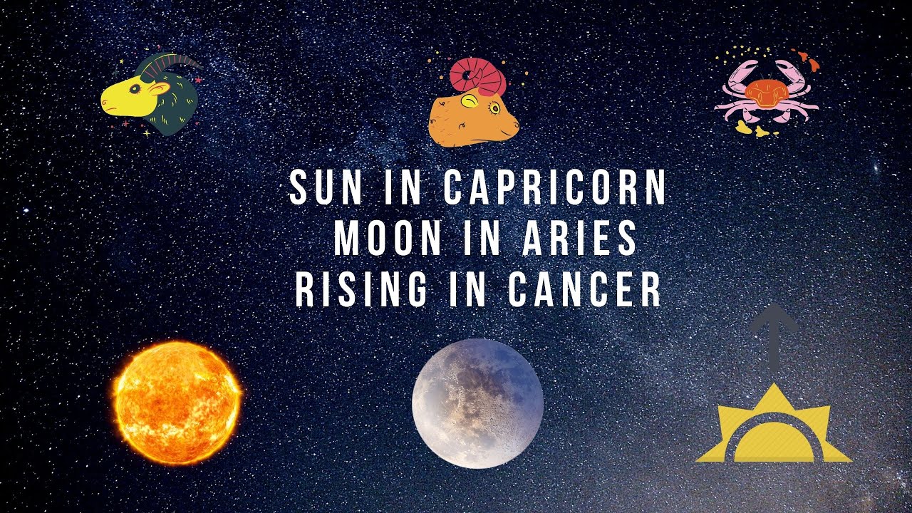 Capricorn Sun, Aries Moon, Cancer Rising | SUN, MOON, RISING COMBINATIONS