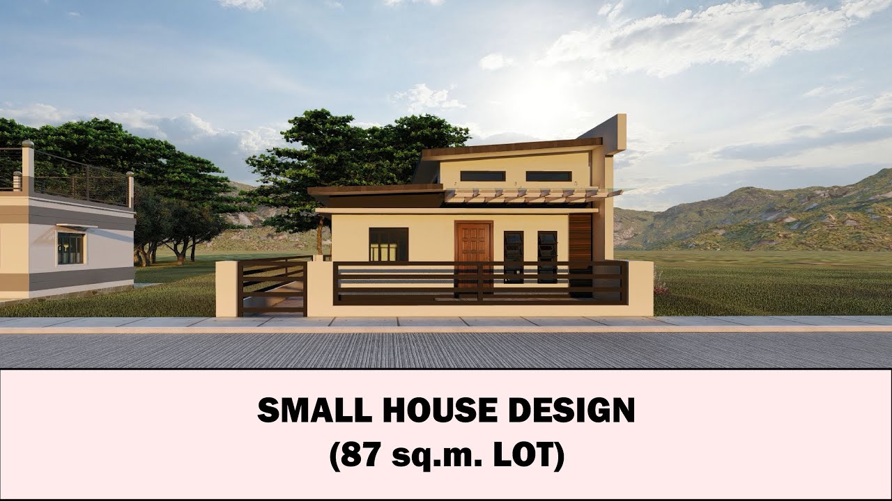 Small House Design for 87 sq.m.  Lot