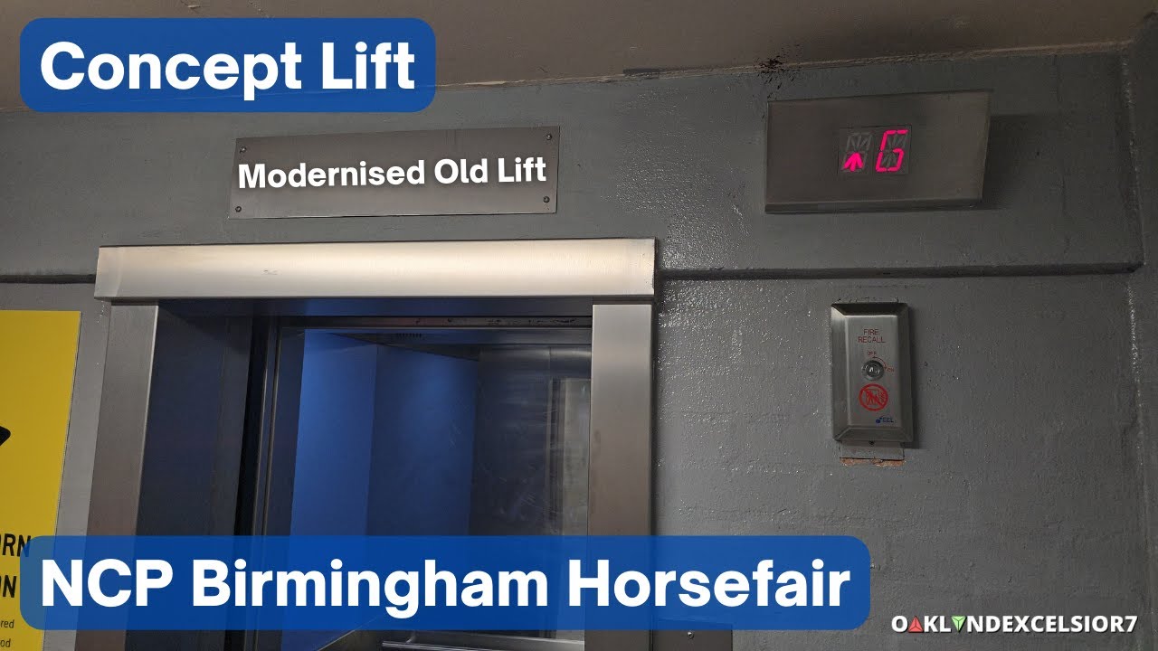 Old Lift Modernised by Concept at NCP Birmingham Horsefair