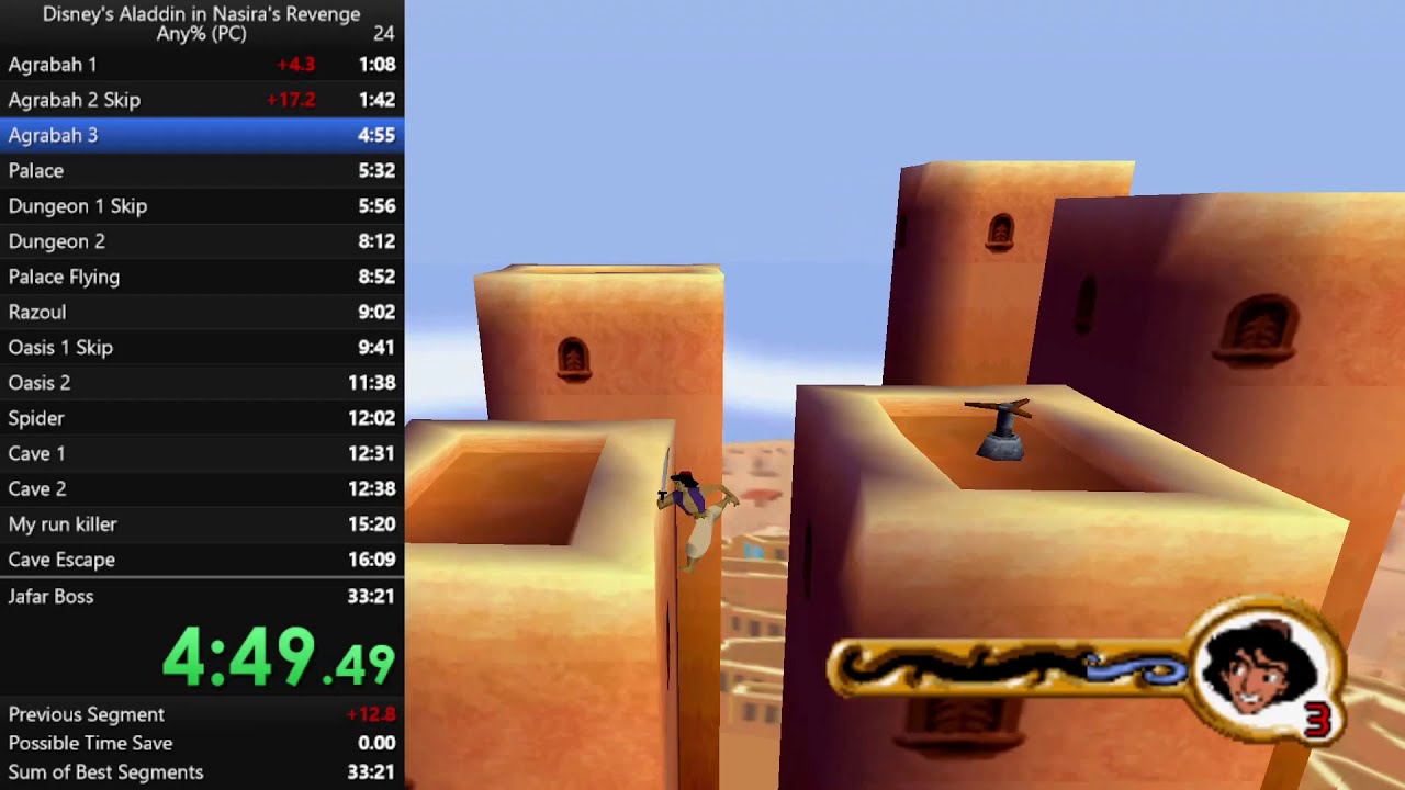 Disney's Aladdin in Nasira Revenge Speedrun 46:43 [old WR]