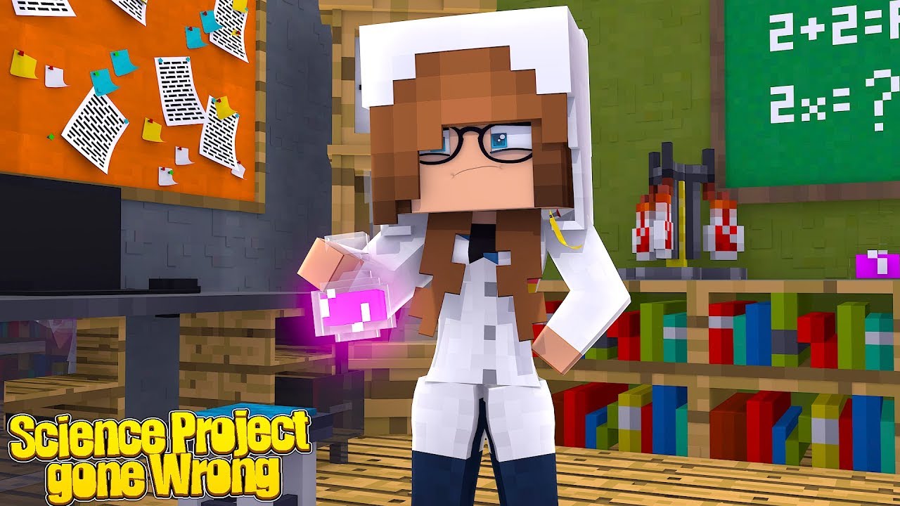 BABY ELLIES SCIENCE PROJECT GOES WRONG! | Minecraft Kindergarten | Little Kelly