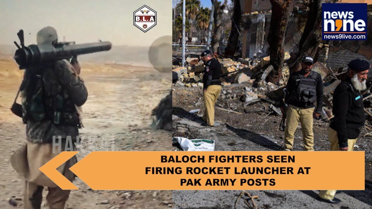 Unseen footage by BLA, shows Baloch fighters firing rocket launchers at Pakistan army