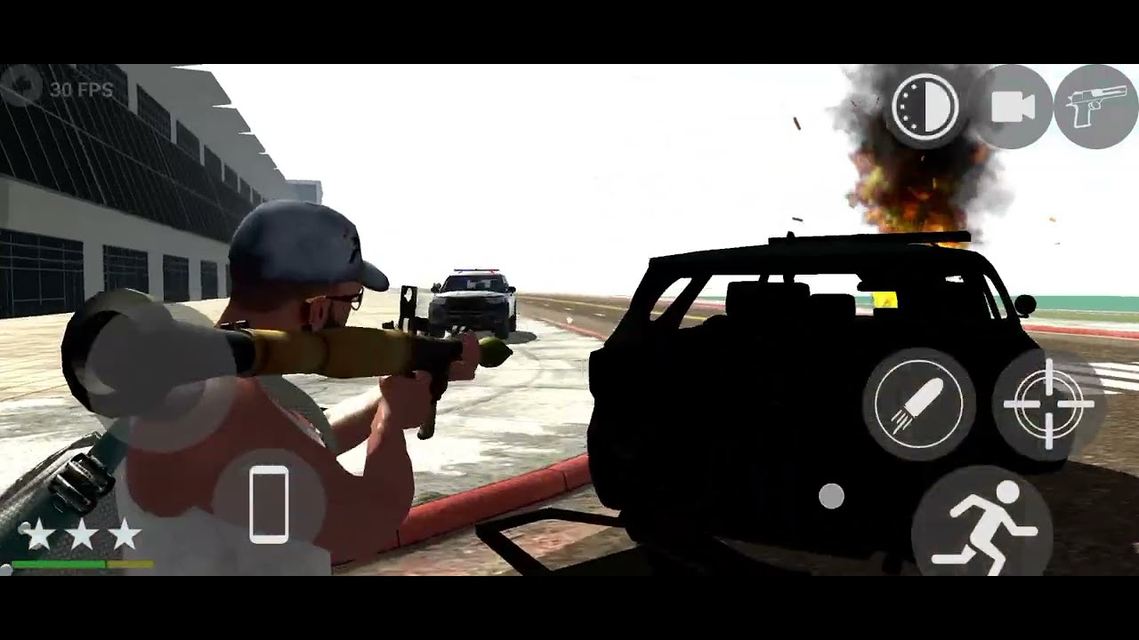 Mobile GTA ACTION 🔥 | Franklin Attacks Police Cars in the City! 🚓💥😱