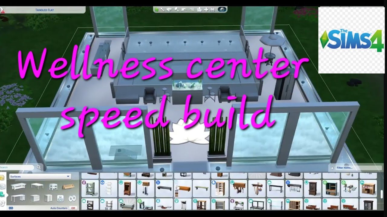 Wellness center speed build in #thesims4 
