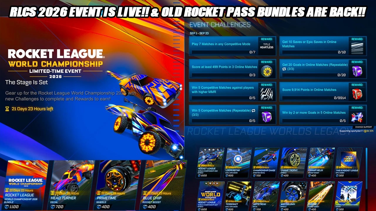 НОВЫЙ ивент и бандл Rocket League World Championship УЖЕ В ИГРЕ, НО СТАРЫЕ НАБОРЫ RLCS WORLDS ВЕР...