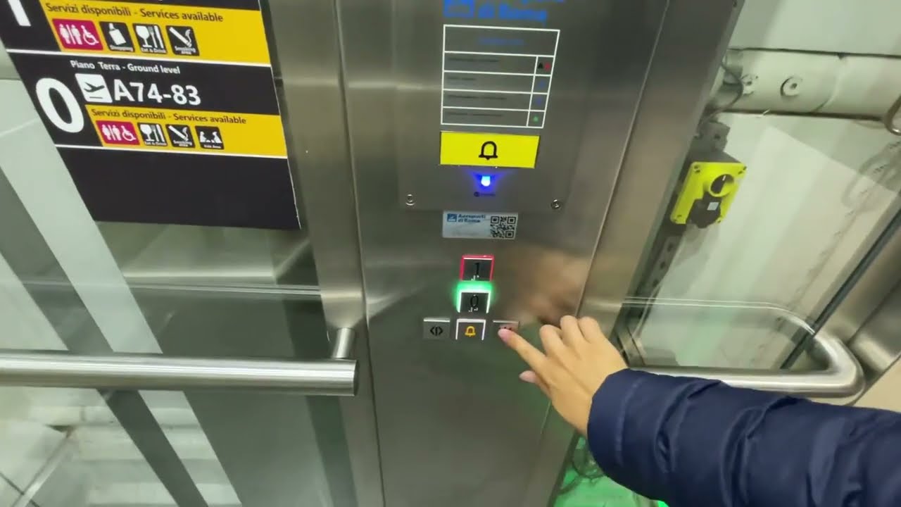 Schindler MRL Traction Scenic Lifts - Roma Fiumicino Airport, Fiumicino Italy