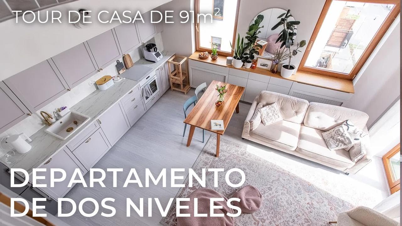 Recorrido por un depa dúplex familiar de 91 m² y cubiertas creativas para radiadores