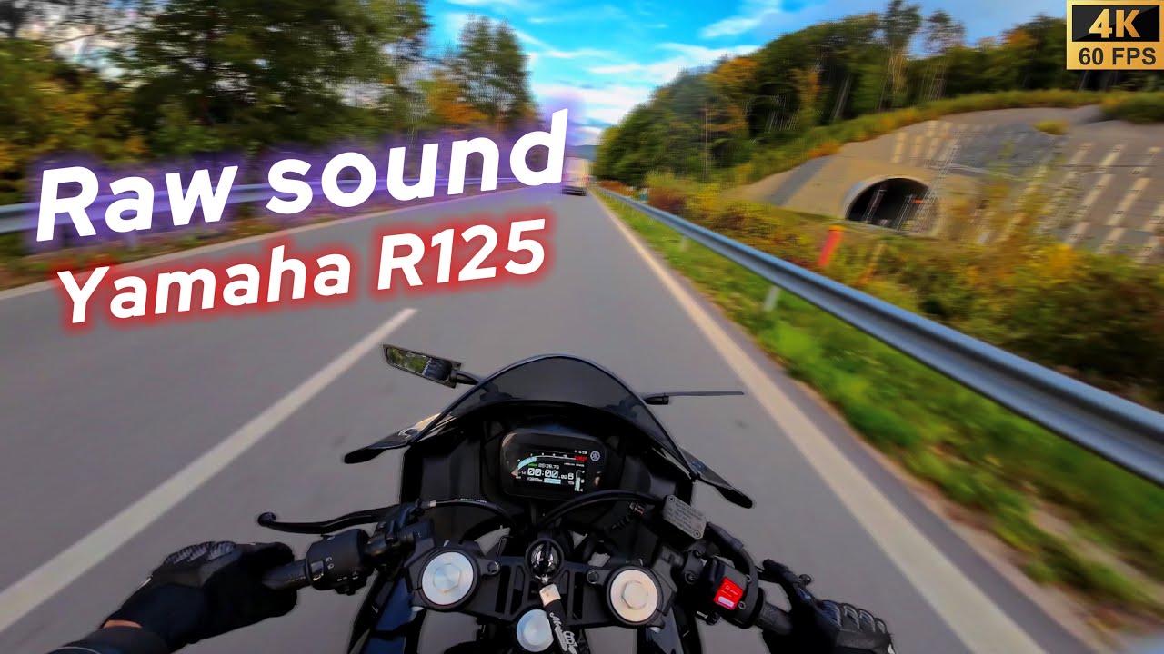 Yamaha R125 Raw sound /4K 60fps 