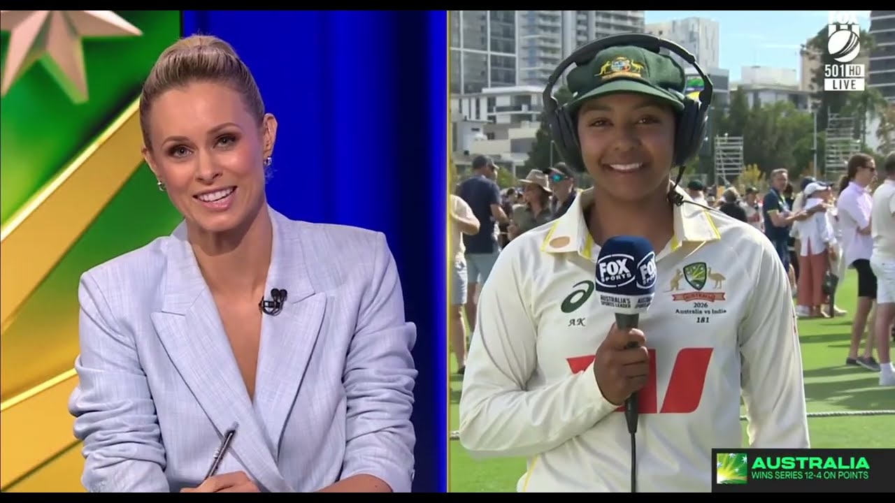 Алана Кинг &mdash; интервью после серии матчей &mdash; Fox Cricket &mdash; Австралия против Индии &mdash; женский крикет