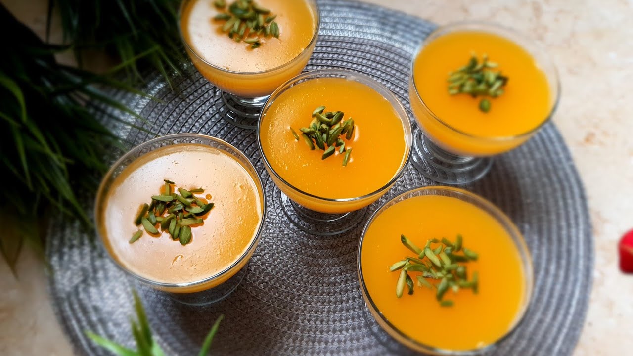 بالوظة البرتقال🍊 مع المهلبية على الطريقة الشامية..😉