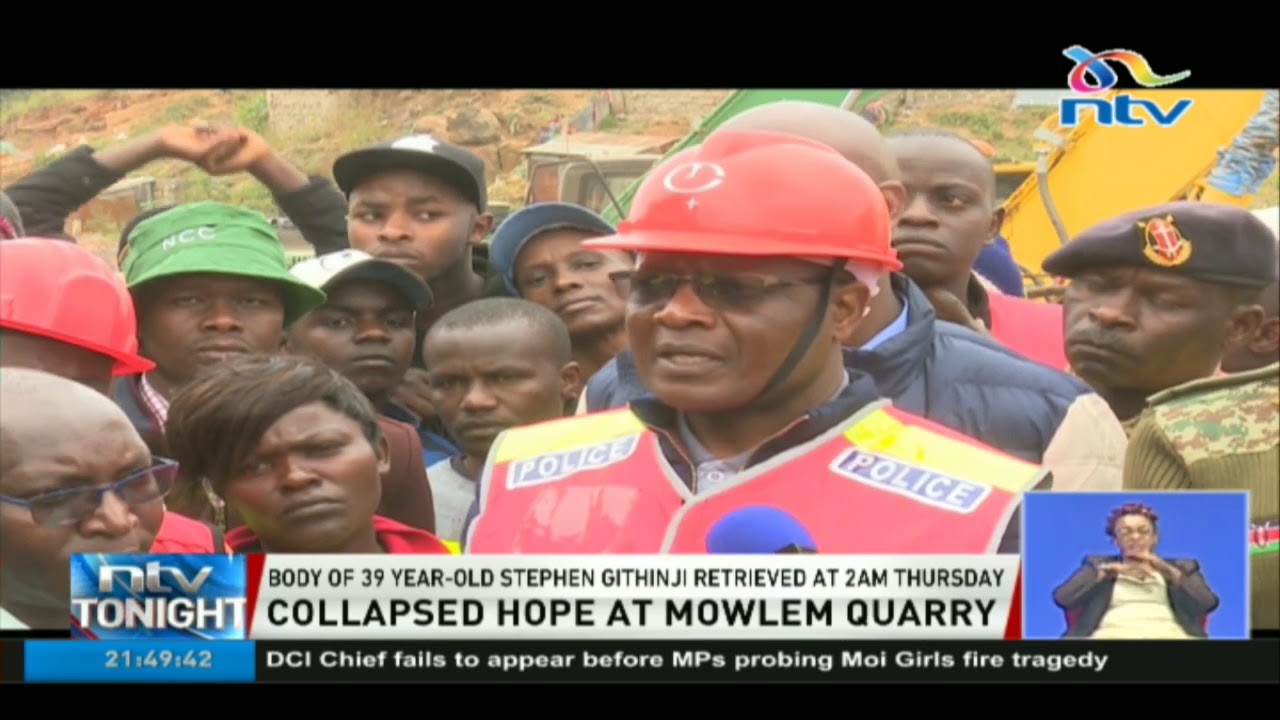 Body of 39-year-old Stephen Githinji retrieved from collapsed quarry in Mowlem