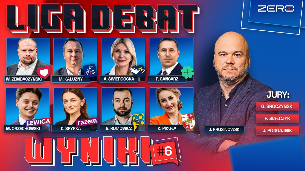 LIGA DEBAT #6 WYNIKI: PRUSINOWSKI, SROCZYŃSKI, BIAŁCZYK, PODGAJNIK