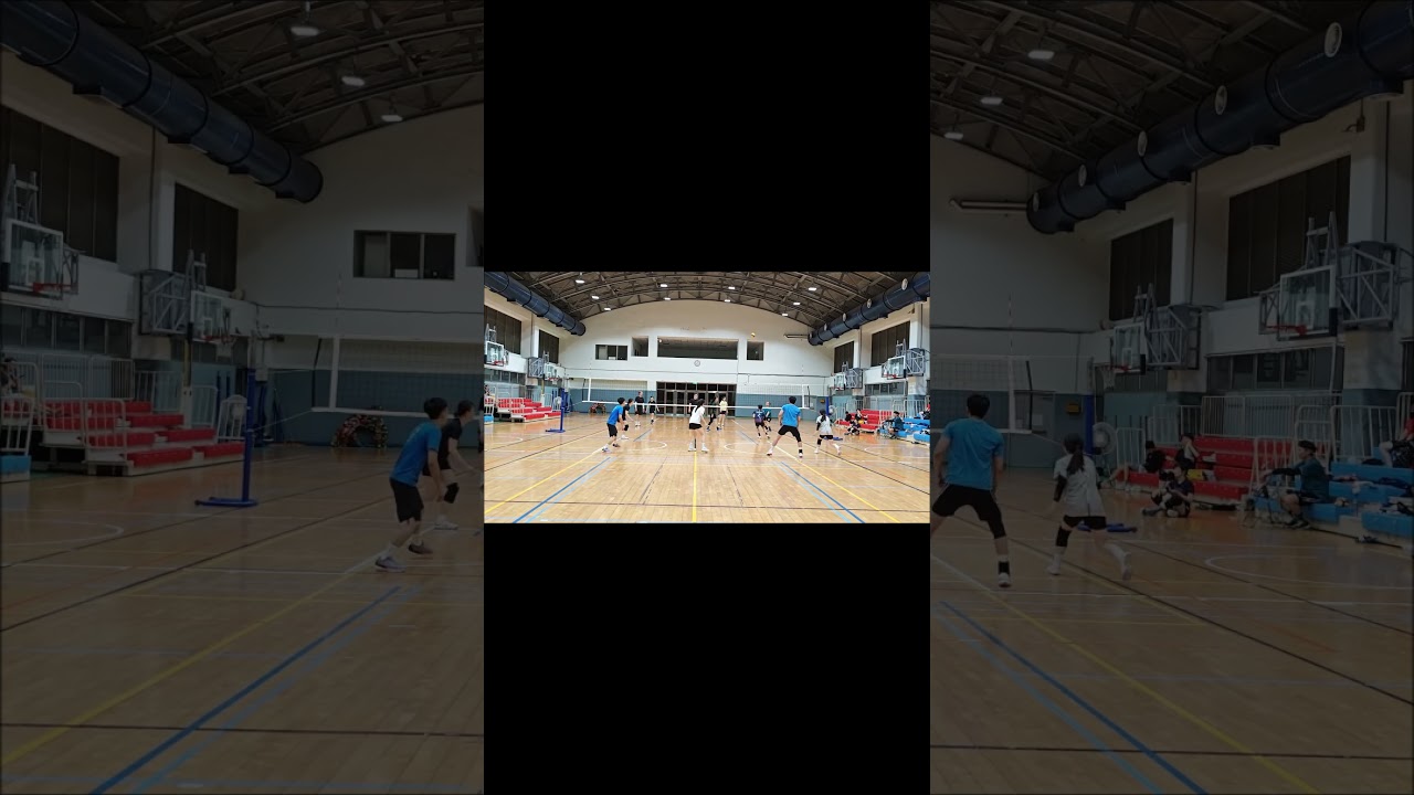 20250622-大湖國小活動中心晚間場8-打對方的個人中洞 #排球  #volleyball #spike #sports #shorts