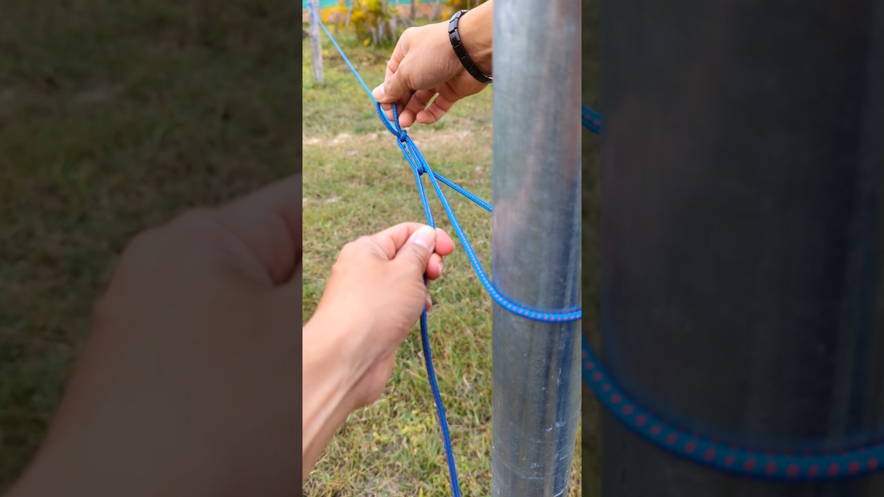 Idea of tying a trucker's hitch. 