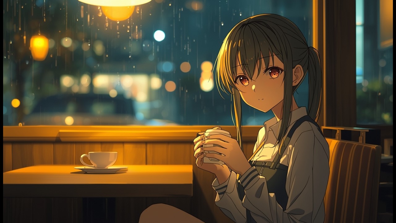 cozy anime lofi ☕ cafe vibes