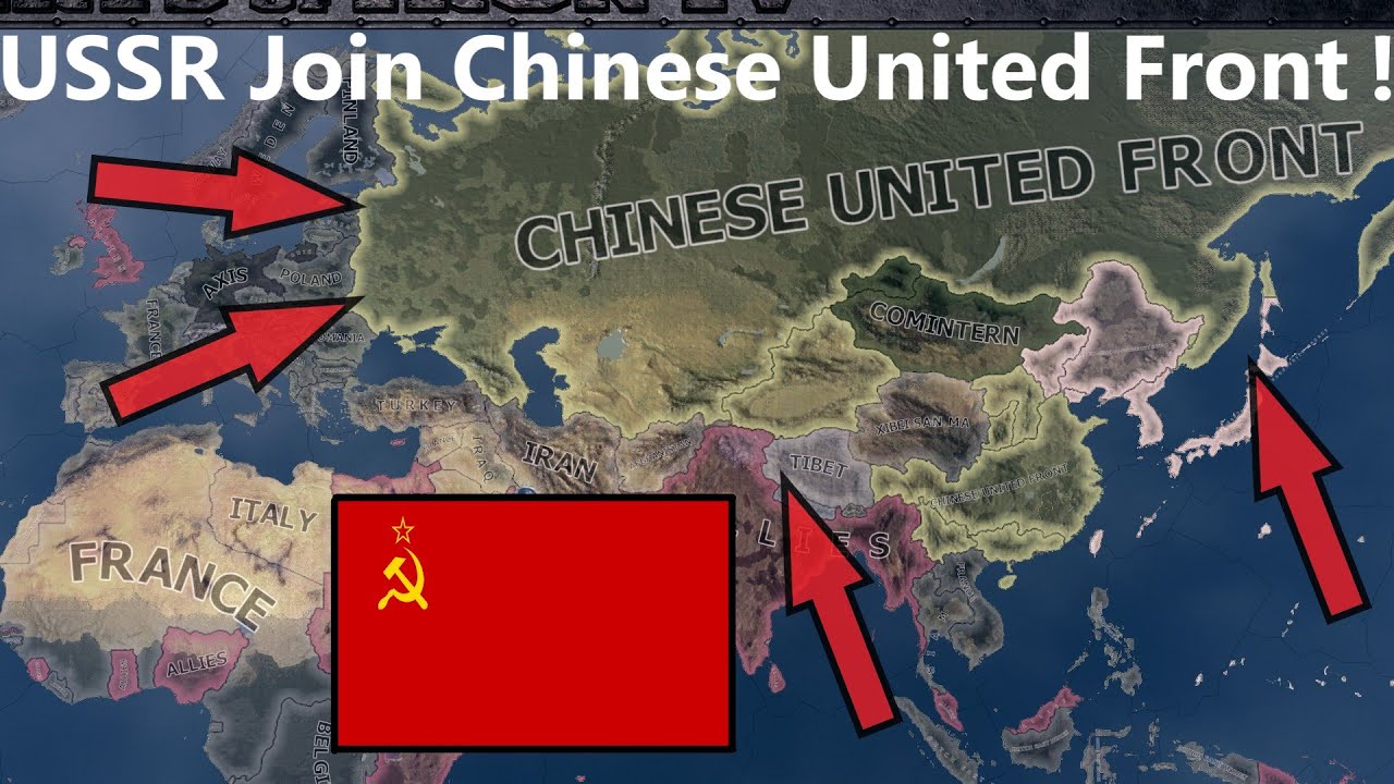 What If The USSR Joined the Chinese United Front!? Hoi4 Timelapse