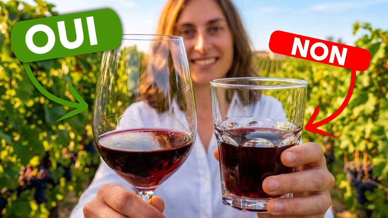 Pourquoi boire du vin... dans des verres à vin ? 🤔
