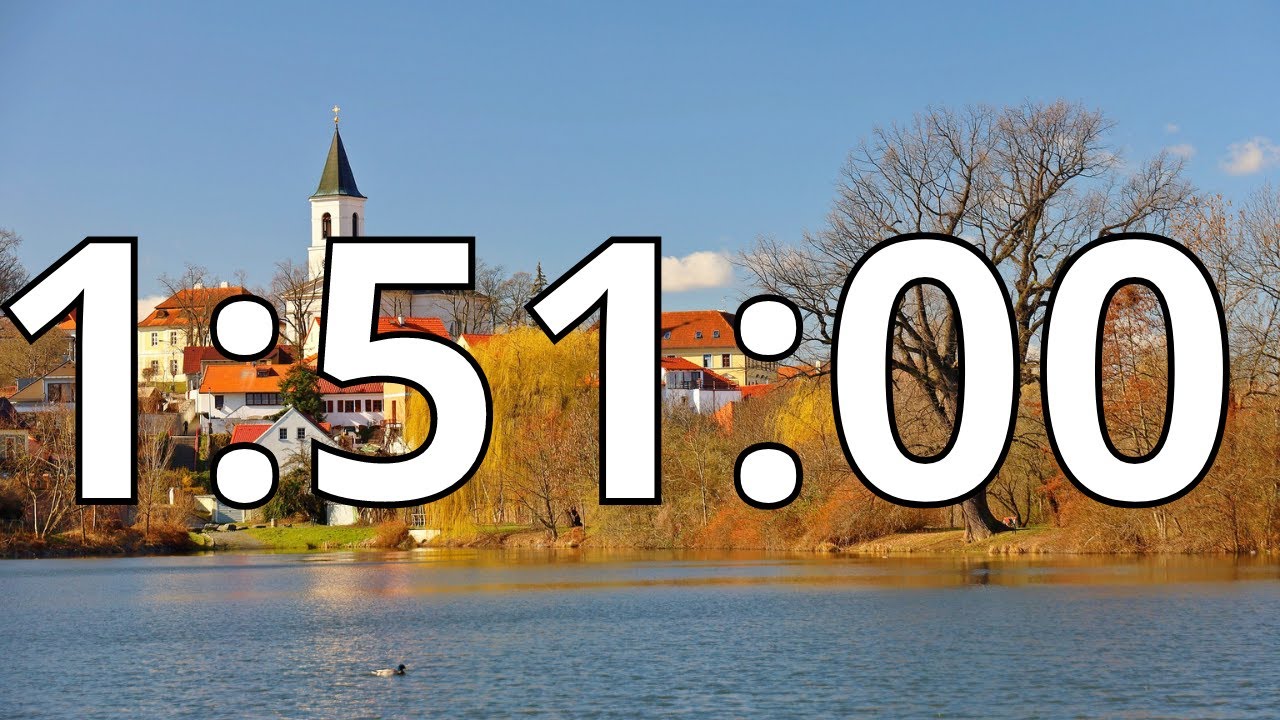 1 Hour 51 Minutes Countdown Timer With Alarm Sound At the End (Simple Beep)