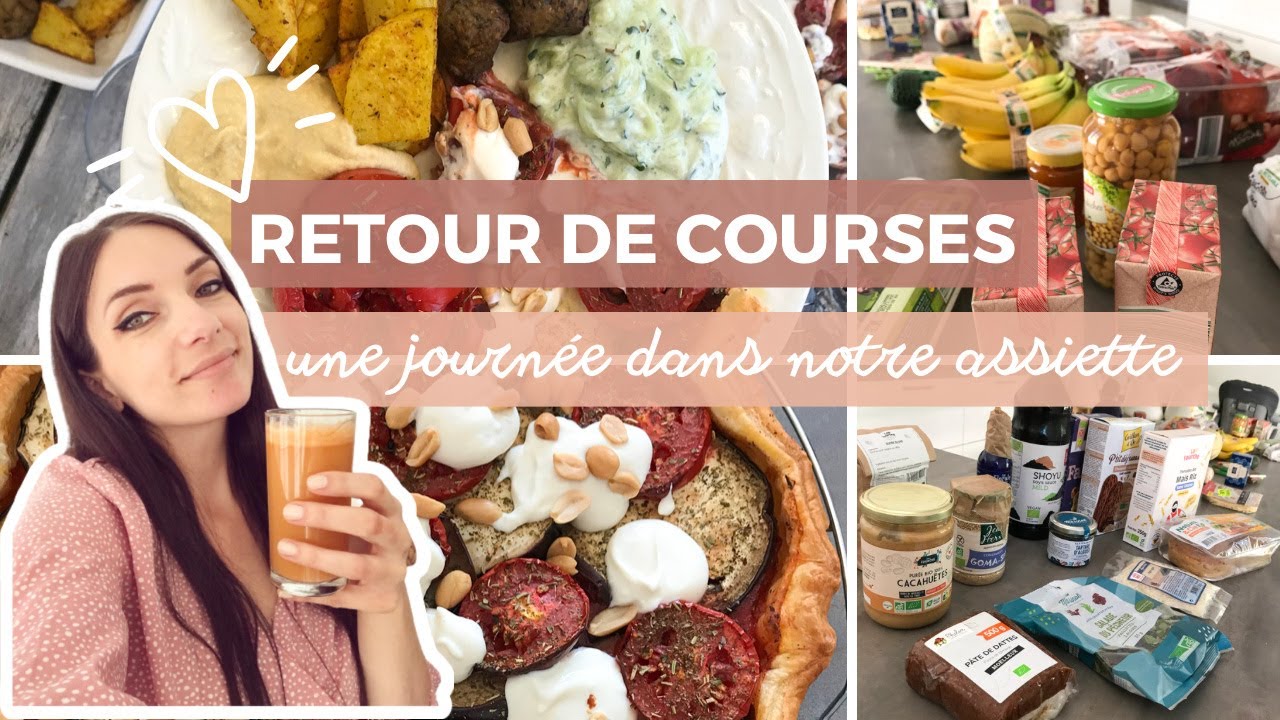 RETOUR DE COURSES LIDL & LA FOURCHE BIO I UNE JOURNÉE DANS NOTRE ASSIETTE ☀️ famille végétarienne ☀️