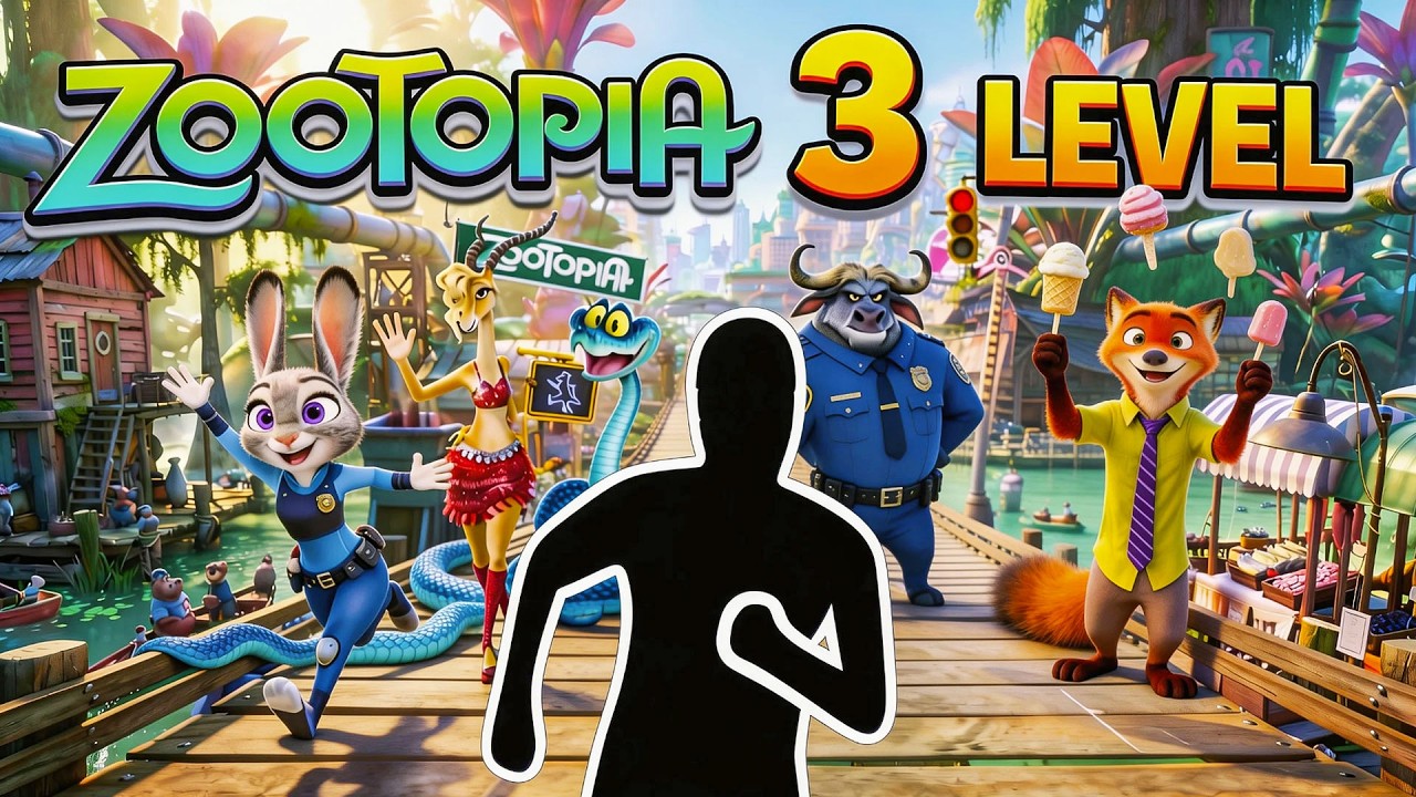 Immersive Interactive Warm Up丨 Zootopia 3 Escape Edition丨 Easy Daily Routine | Full Body #23