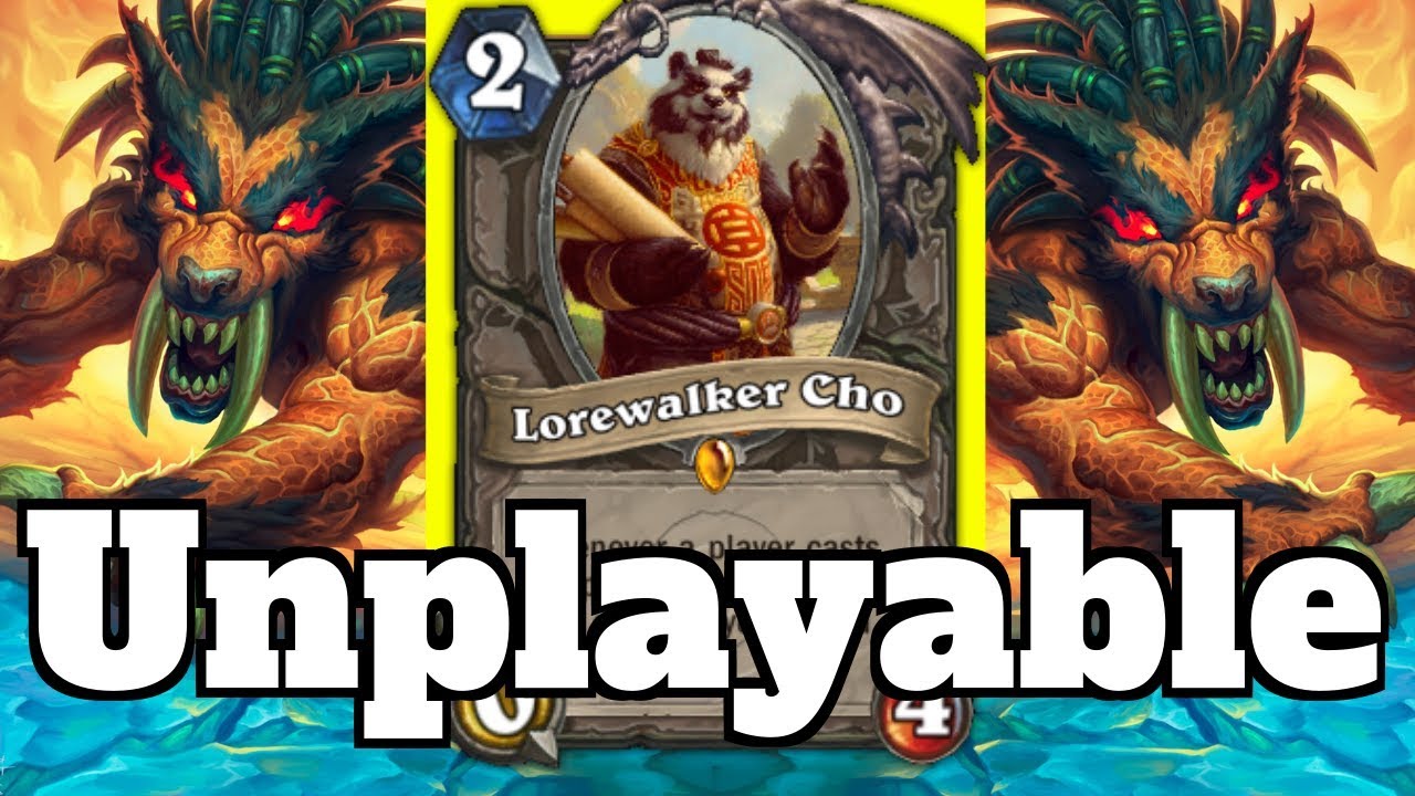 Literally Unplayable! Howlfiend Lorewalker Cho Combo! | Hearthstone