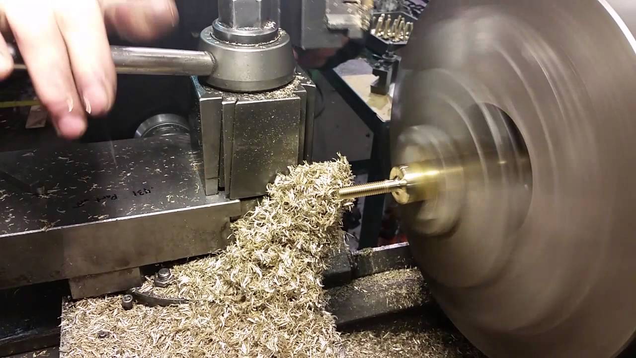Making brass valves on a lathe