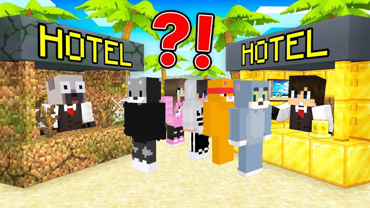DANI GAZDAG vs KIIS CSÓRÓ HOTEL TÚLÉLŐ KIHÍVÁS A MINECRAFTBAN!