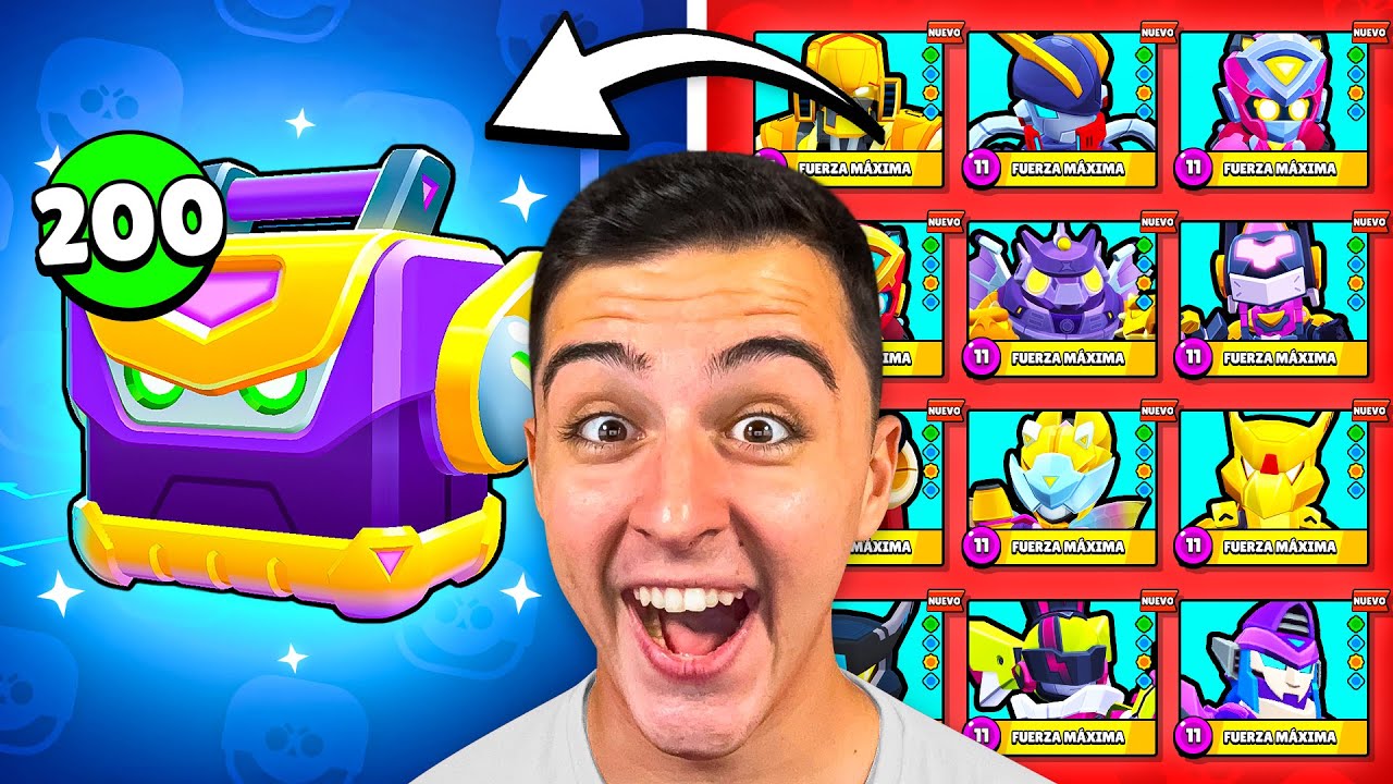 ABRO 200 CAJAS MECA en CUENTA SIN SKINS 😱❌ Apertura Brawl Stars