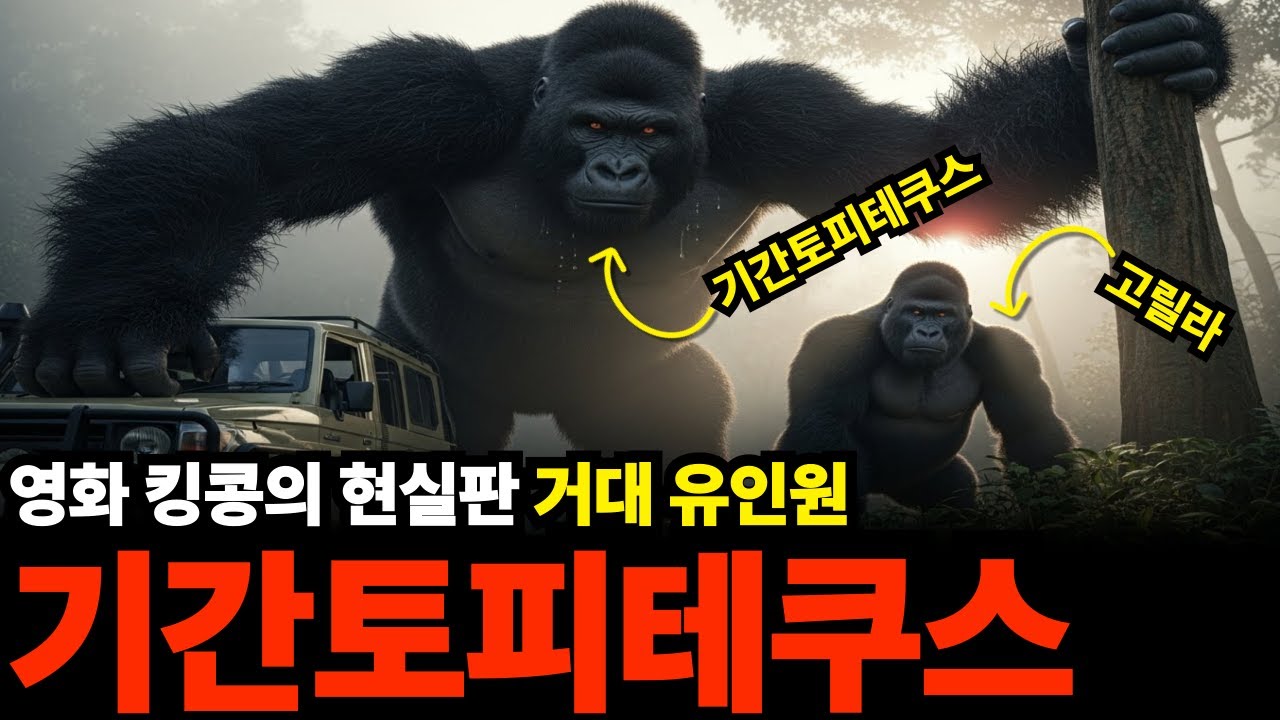 현실판 킹콩 '기간토피테쿠스' 인류 역사상 가장 거대했던 유인원의 충격적 정체