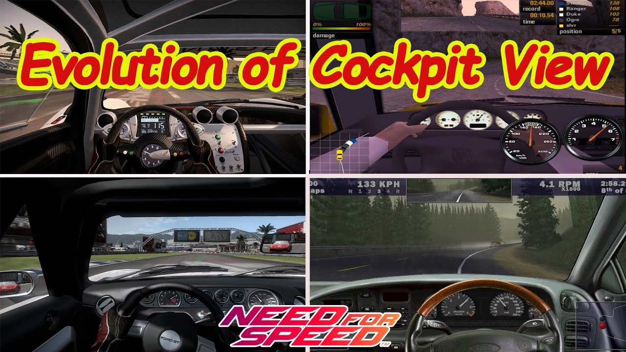 Evolution of Cockpit View of Need for Speed Games 2020