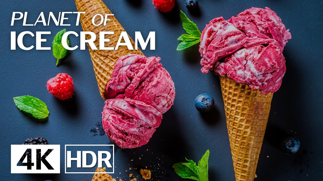 Collection of Irresistibly Delicious Ice Creams in Dolby Vision™ | 4K Relaxing Videos
