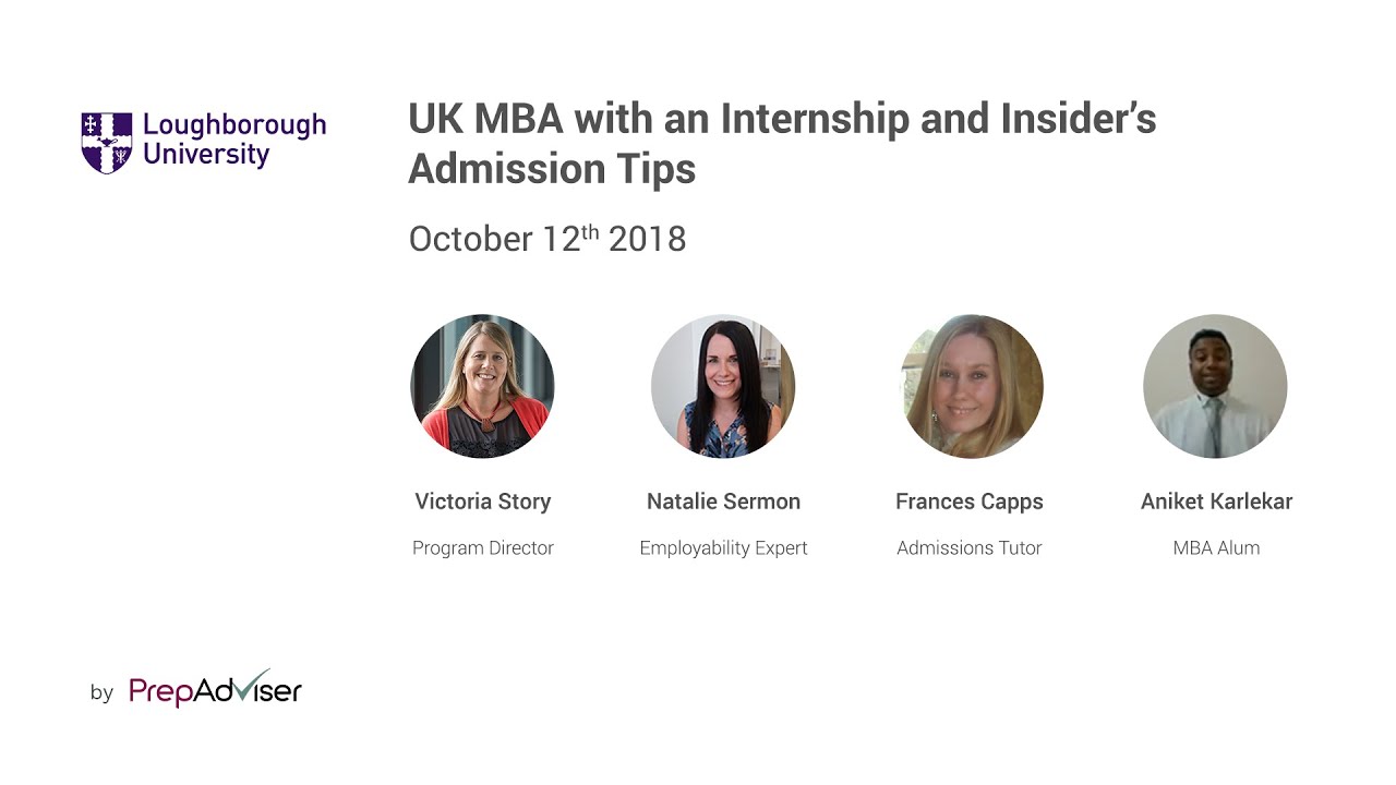 UK MBA with an Internship and Insider's Admission Tips