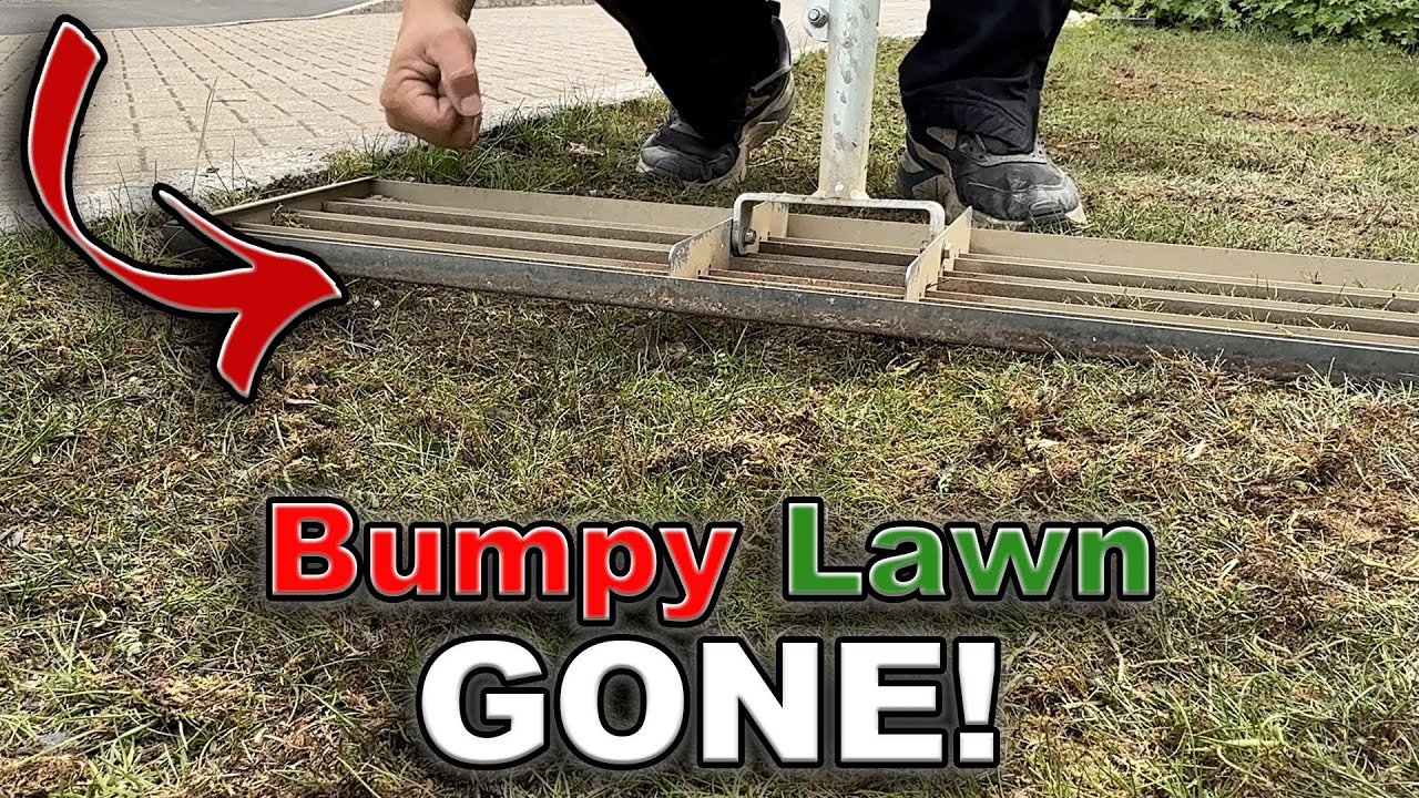 FIX a BUMPY and UNEVEN Lawn FOR GOOD in 10 Minutes or LESS... for BEGINNERS!