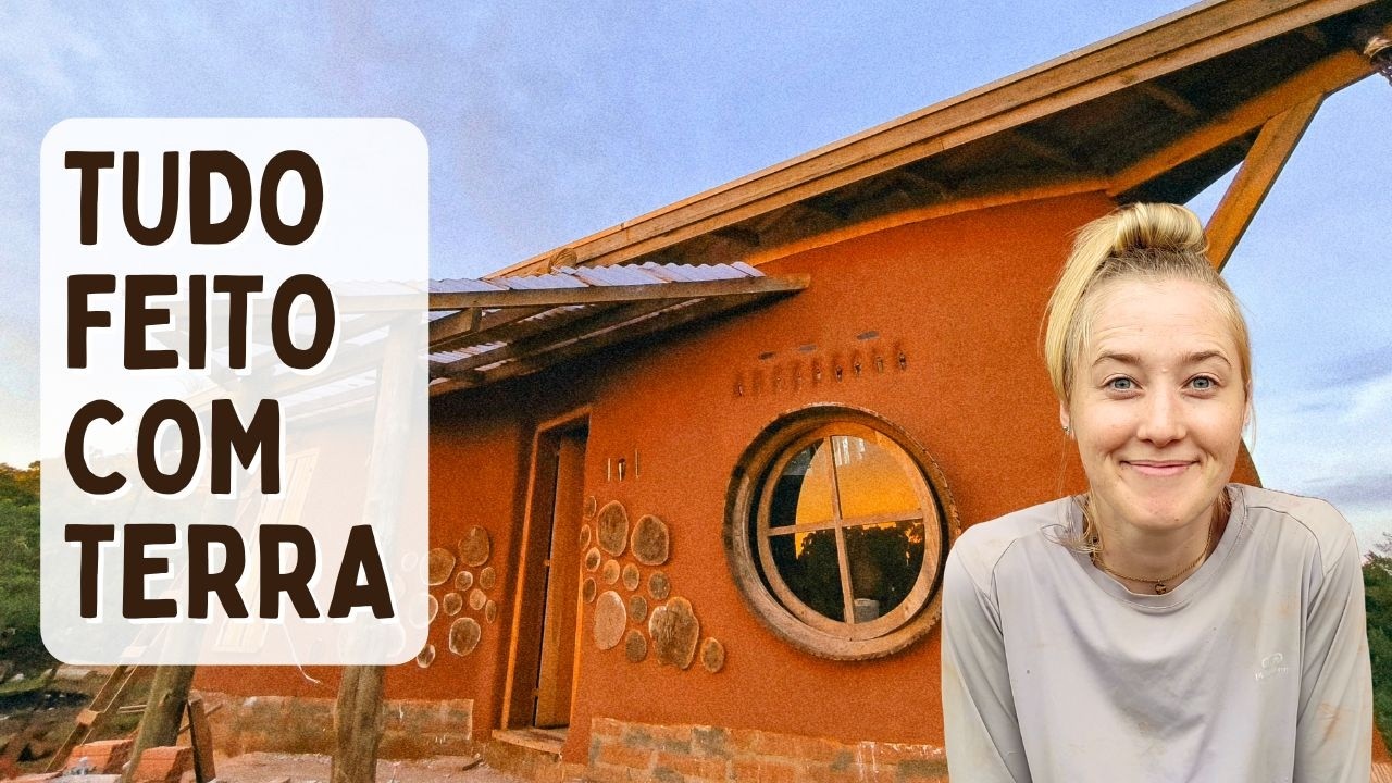 Casa feita com TERRA: TOUR pela casa de Cob