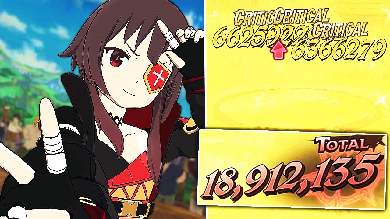 LOOOL OMGG 18 MILLION DAMAGE?! MEGUMIN DESTROYS WHALES IN PVP!! [7DS: Grand Cross]
