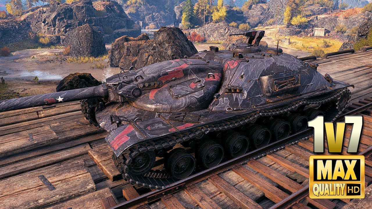 XM57 в одиночку против 7 - World of Tanks