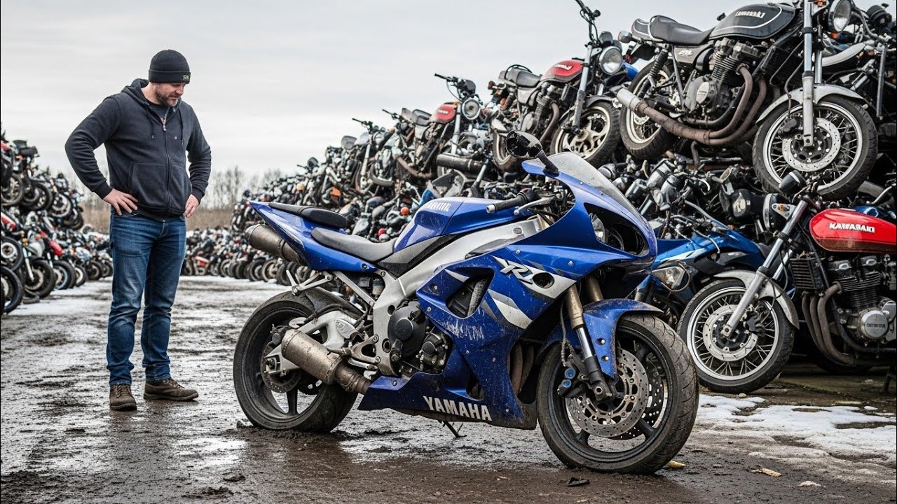 ASMR Motorcycle Restoration Full Rebuild Blue Yamaha YZF-R1 1999