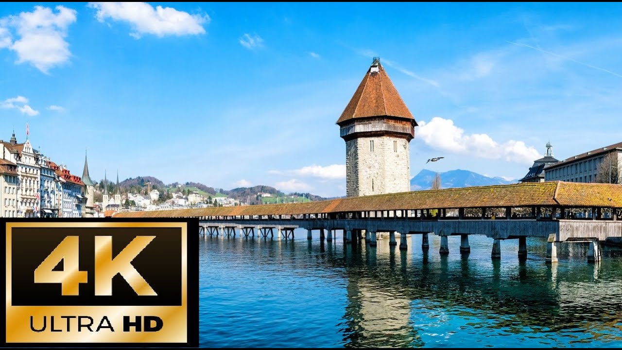 LUCERNE Switzerland Virtual Walking 4K/60FPS