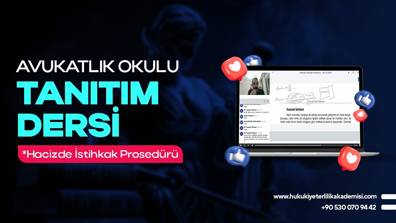 AVUKATLIK OKULU İCRA HUKUKU UYGULAMALARI, HACİZDE İSTİHKAK TANITIM DERSİ