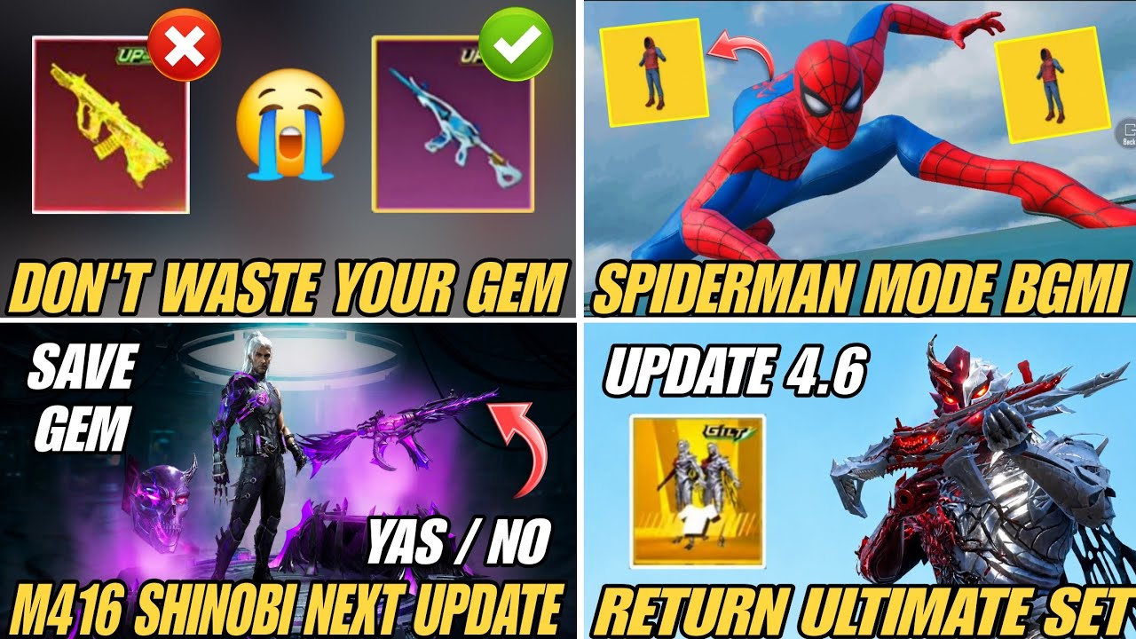 DON'T WASTE YOUR GEMS | M416 SHINOBI KAMI RETURN | 4.6 ULTIMATE SET RETURN | M416 VS AUG