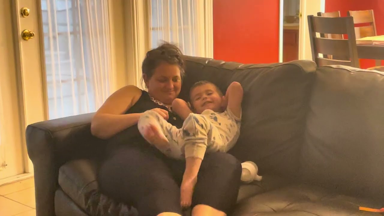 Mommy and JJ Relaxing on Vacation