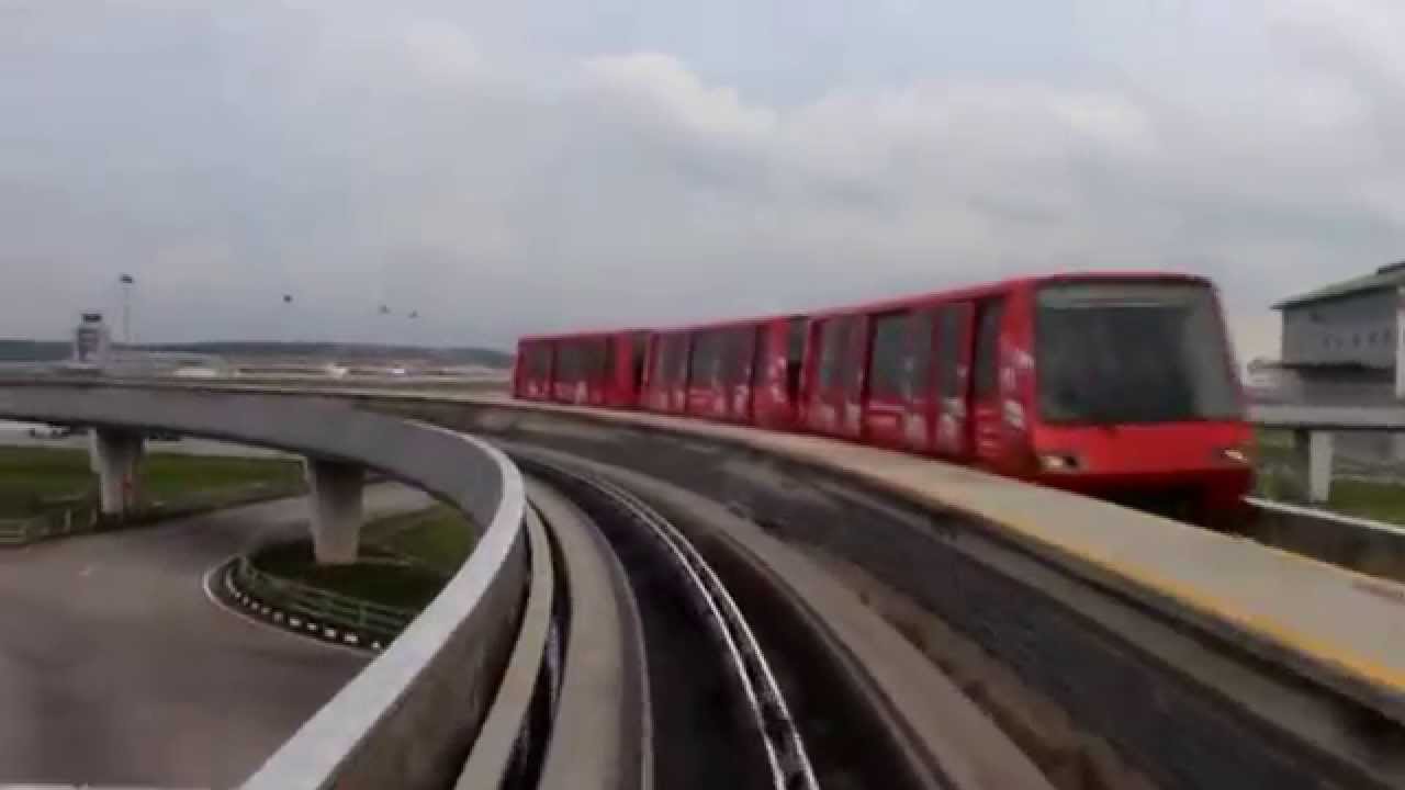 Kuala Lumpur International airport train . Main terminal to Satellite terminal