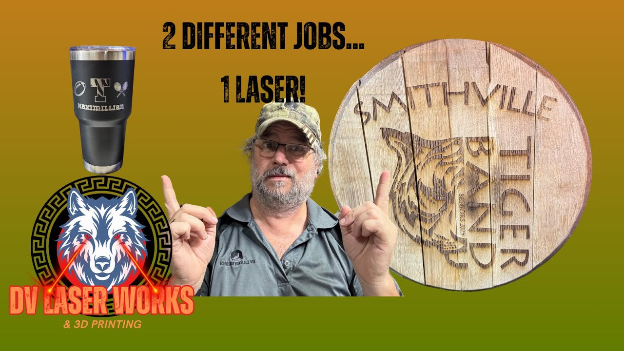 Laser Engraving Machine Tricks for Amazing CO2 Barrel Head Designs and Tumblers