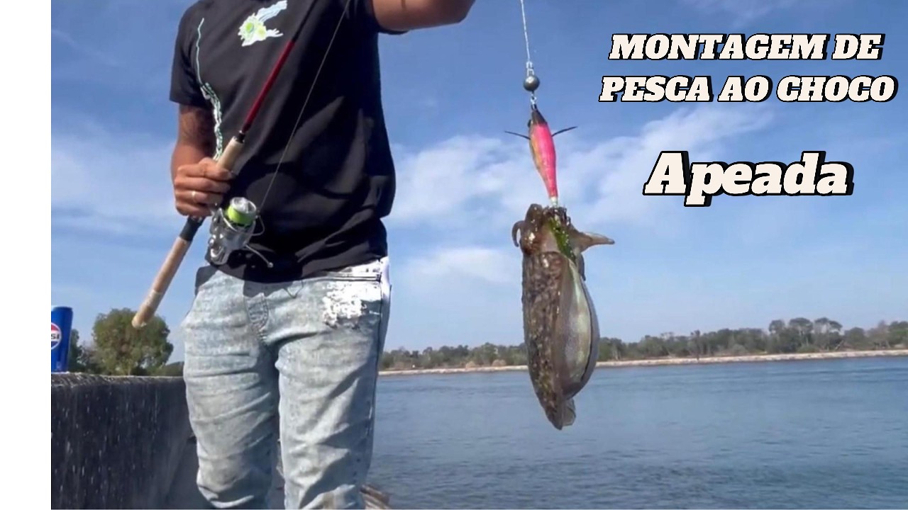 Montagem de pesca ao choco apeada