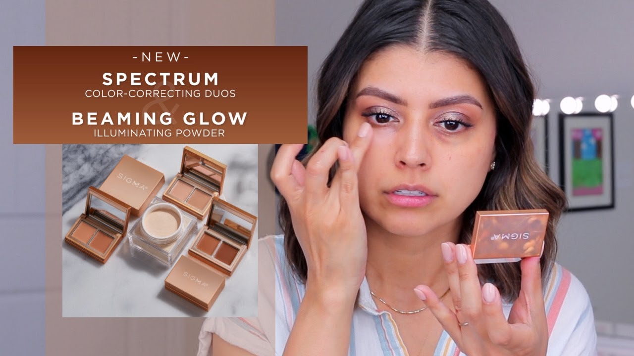 NEW FAVORITES?! SIGMA SPECTRUM COLOR CORRECTING DUOS AND ILLUMINATING POWDER | REVIEW + WEAR TEST