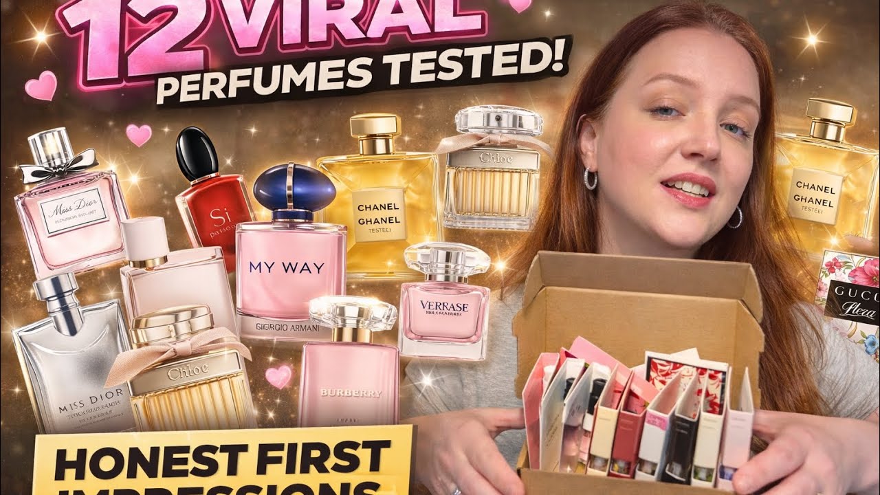12 Viral Perfumes Tested | Honest First Impressions. #perfume #scent #luxury 