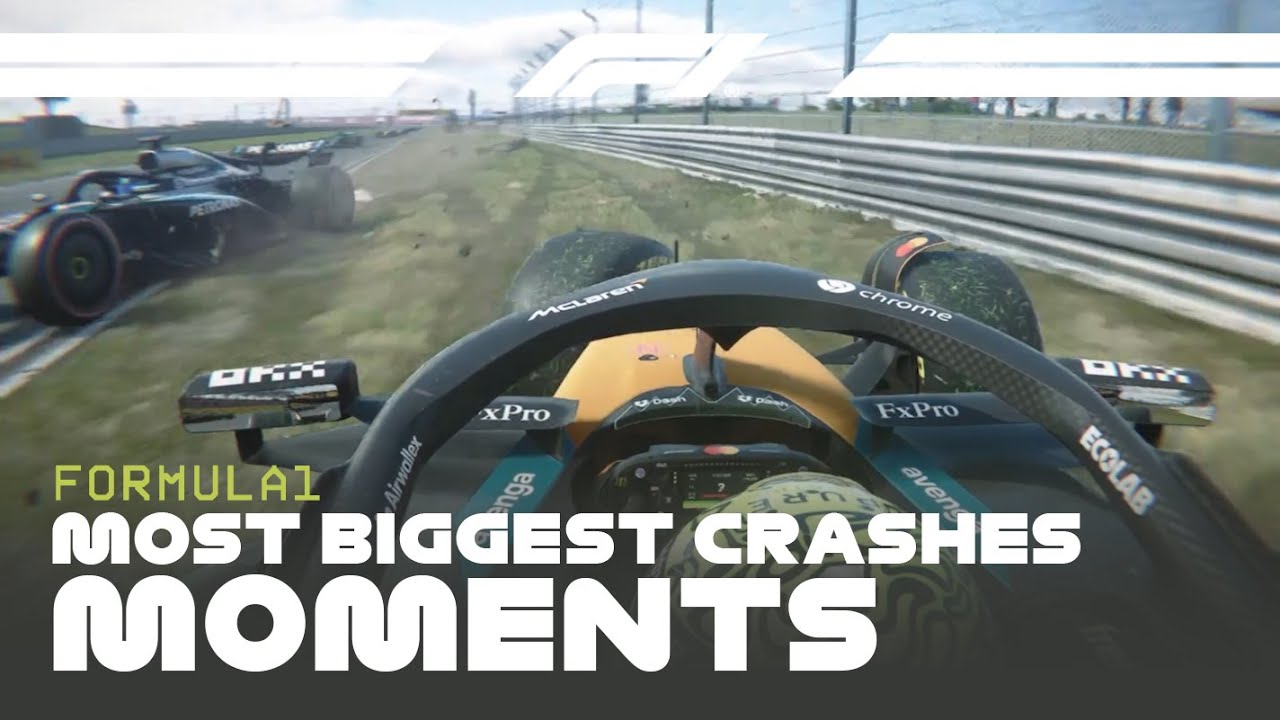 7 Most Biggest Crashes Moments of 2025 F1 Season