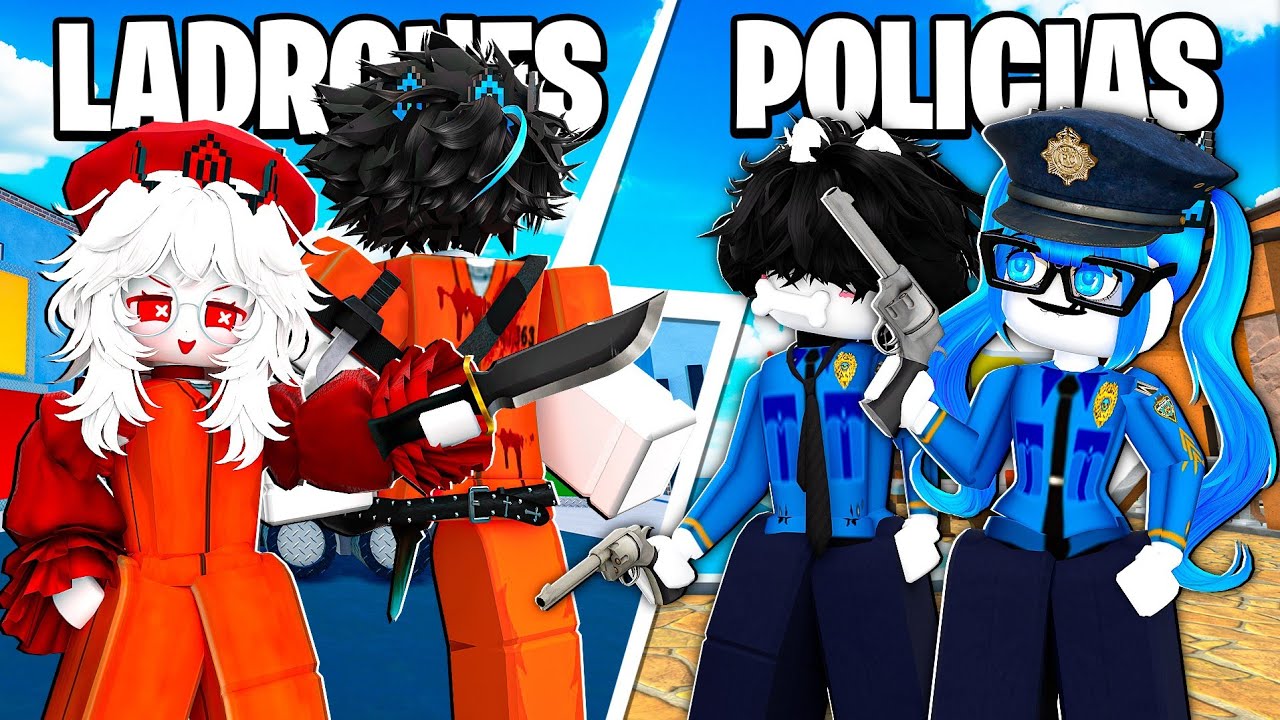 NOS ENFRENTAMOS COMO POLICÍAS Y LADRONES EN MM2!! 😱😱