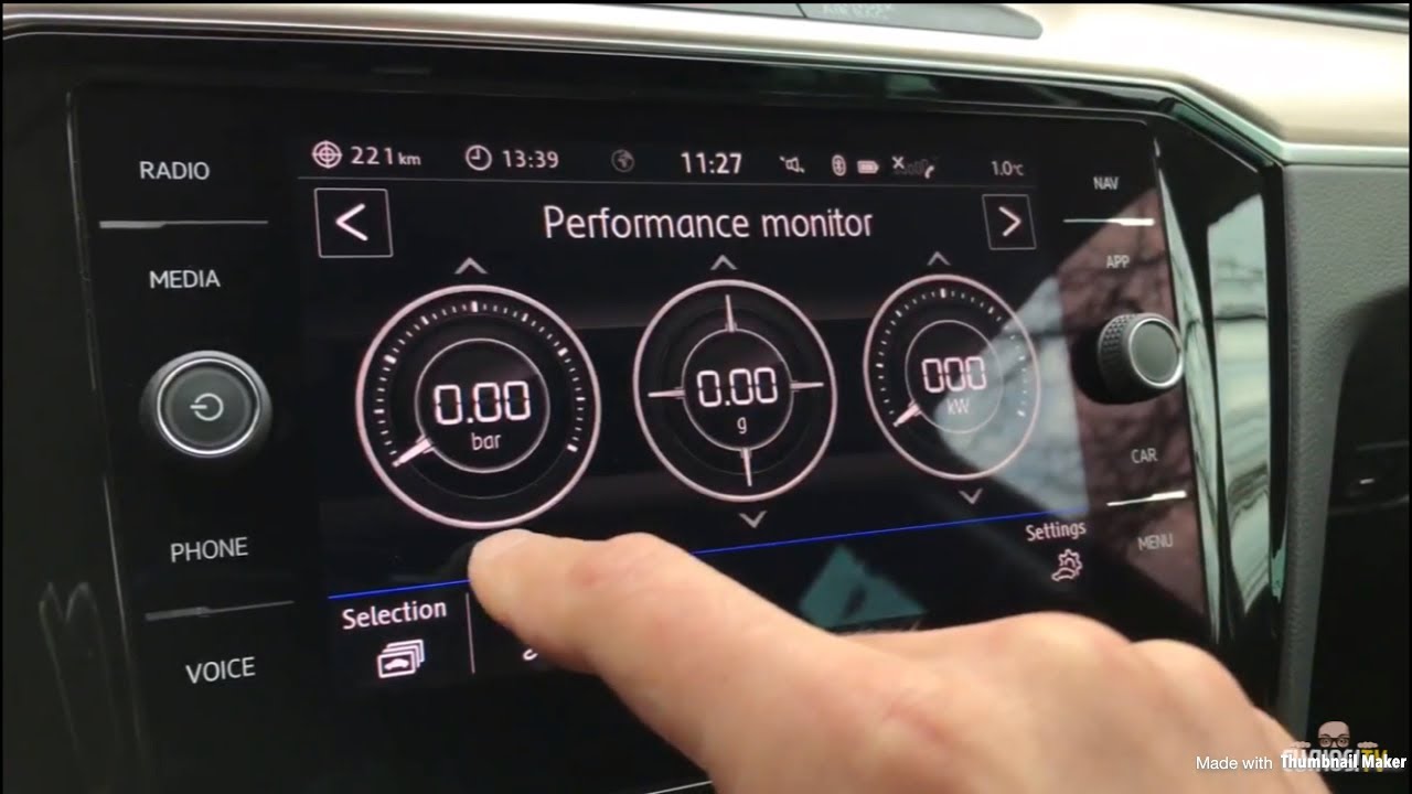CAR MENU VW PASSAT 2018 QUICK WALKTHROUGH